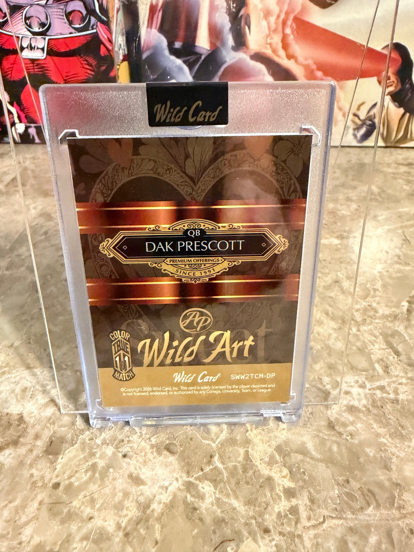 Dak Prescott 2026 Wild Card Wild Art 1/1 Color Match Artist Proof