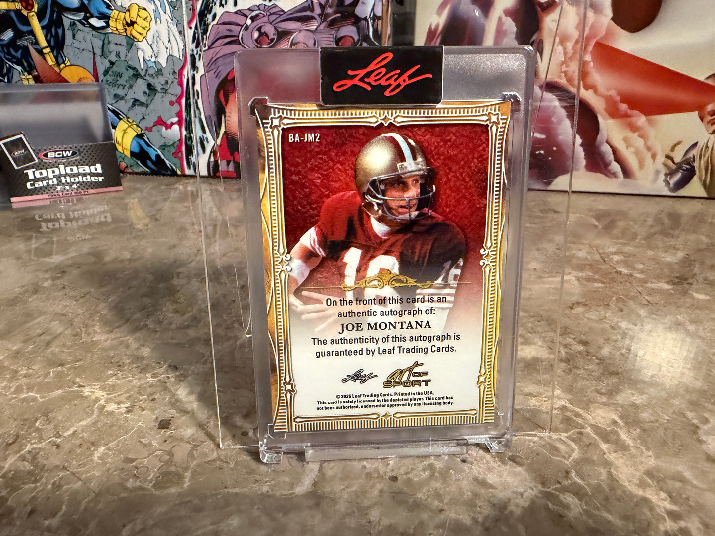 2026 Leaf Art of Sport Joe Montana Base Auto Bronze /35