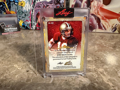 2026 Leaf Art of Sport Joe Montana Base Auto Bronze /35
