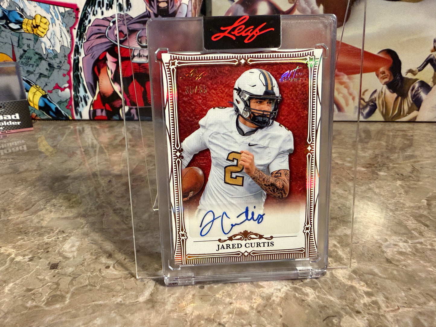 2026 Leaf Art of Sport Jared Curtis Base Auto Bronze 35/35 Bookend