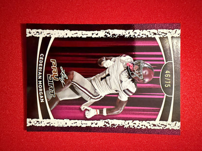 Cederian Morgan 2026 Leaf Paydirt Football Base Pink /75