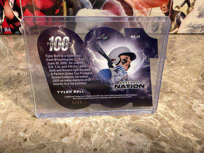 Tyler Bell 2026 Leaf Baseball Nation The Next 100 Green Prismatic /25