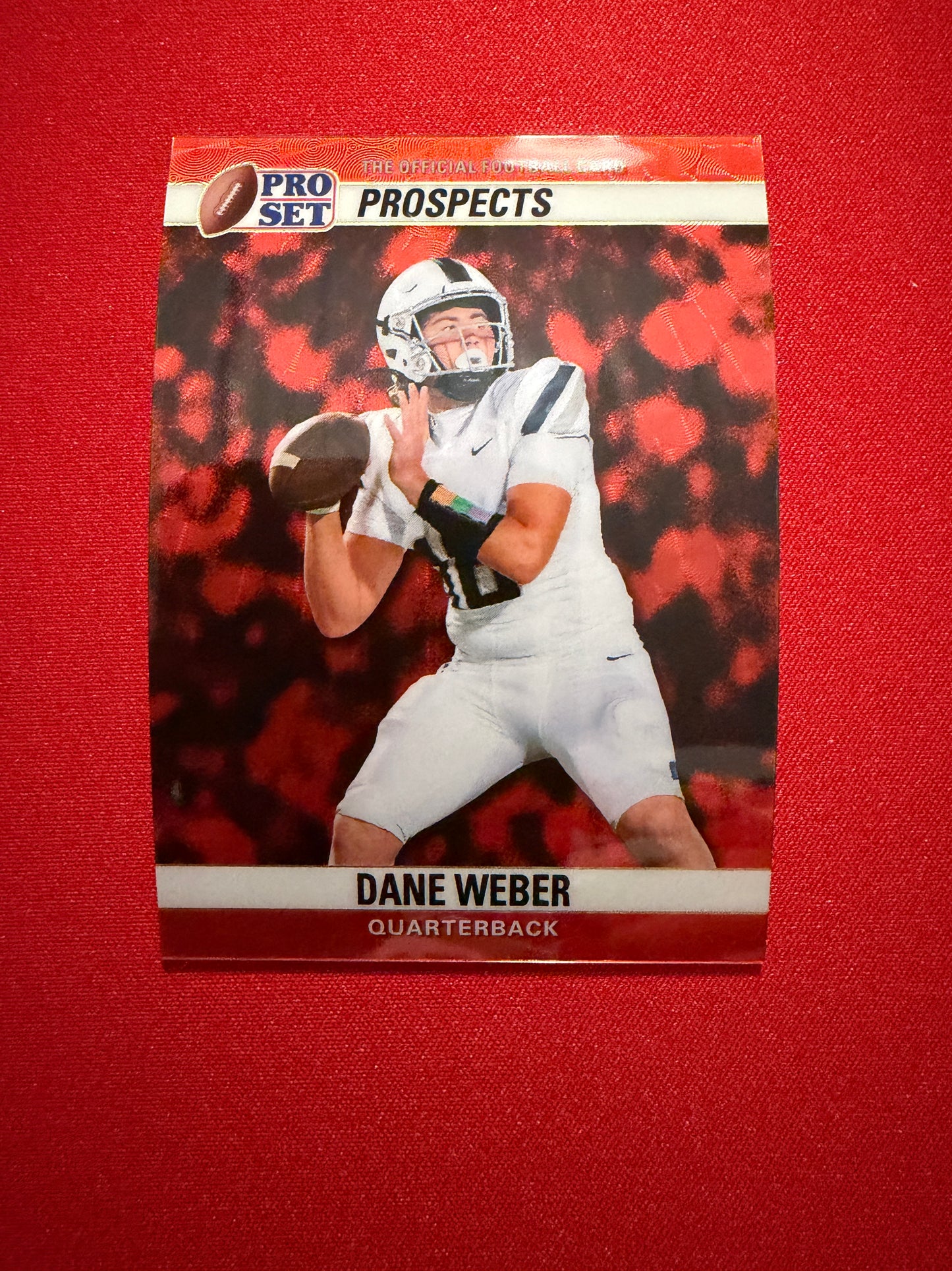 Dane Weber 2026 Leaf Pro Set Metal 1990 Super Prismatic Red Flood 1/1