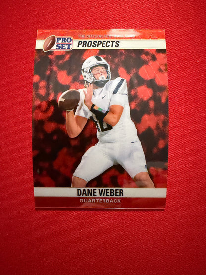 Dane Weber 2026 Leaf Pro Set Metal 1990 Super Prismatic Red Flood 1/1