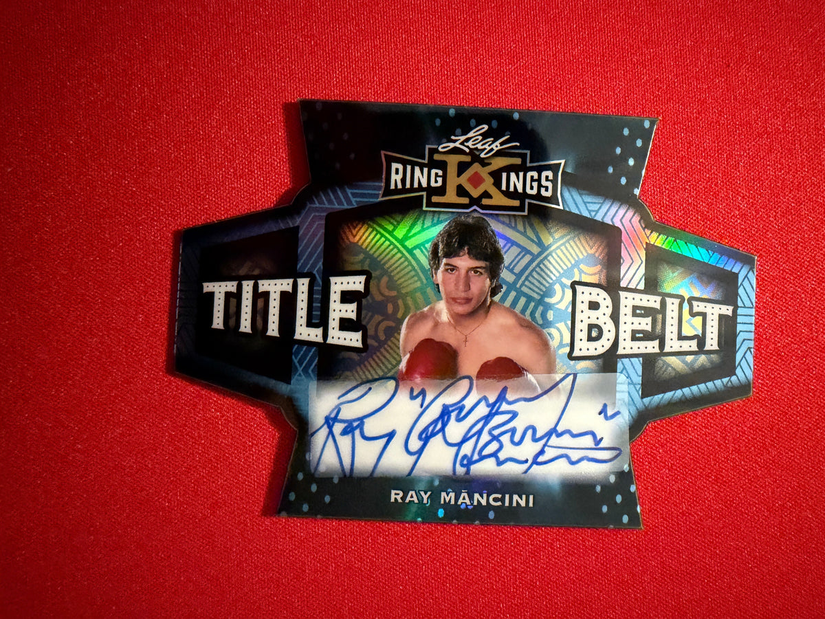 Ray Mancini 2026 Leaf Metal Ring Kings Title Belt Auto Blue /5