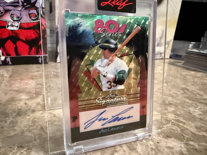 Jose Canseco 2026 Leaf Signature Series Sports 80s Series Auto Super Gold 1/1