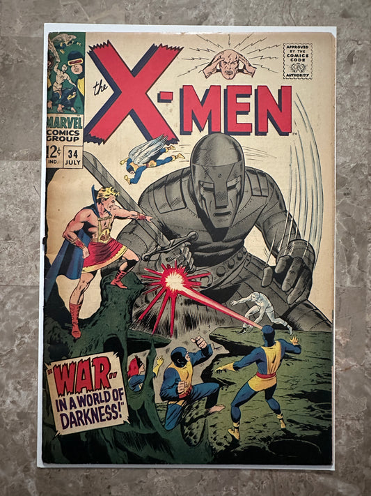 X-Men #34 FN 6.0 (1967 Marvel Comics) - High Grade w/ tanning