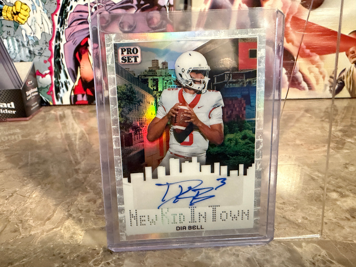 2026 Leaf Pro Set Metal Football Dia Bell New Kid In Town Auto /10