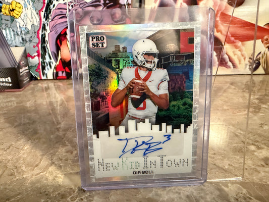 2026 Leaf Pro Set Metal Football Dia Bell New Kid In Town Auto /10