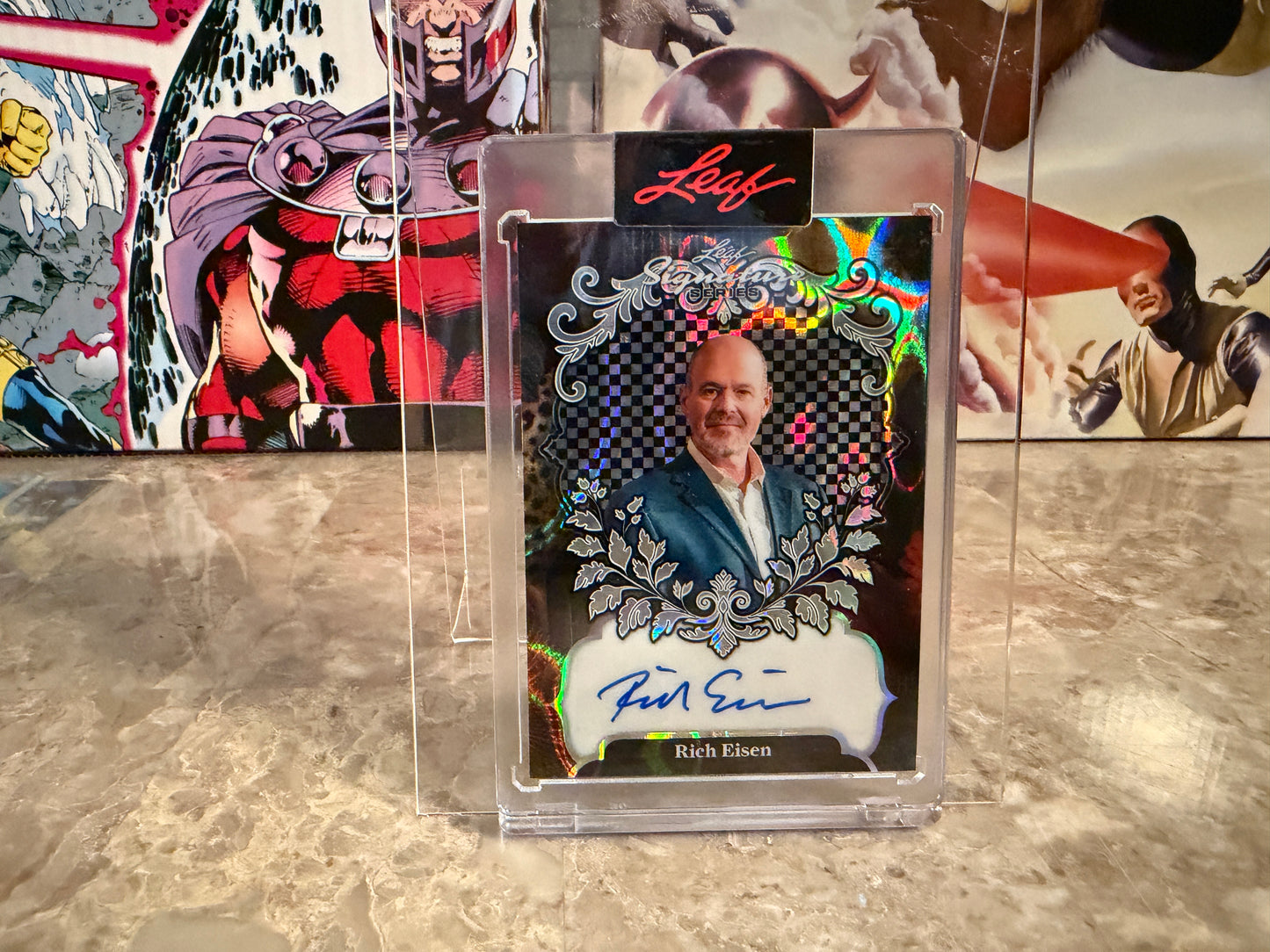 Rich Eisen 2026 Leaf Signature Series Sports Base Auto Silver Lava 1/1