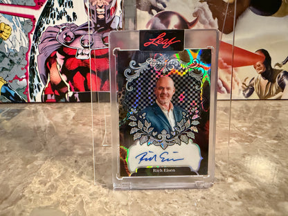 Rich Eisen 2026 Leaf Signature Series Sports Base Auto Silver Lava 1/1