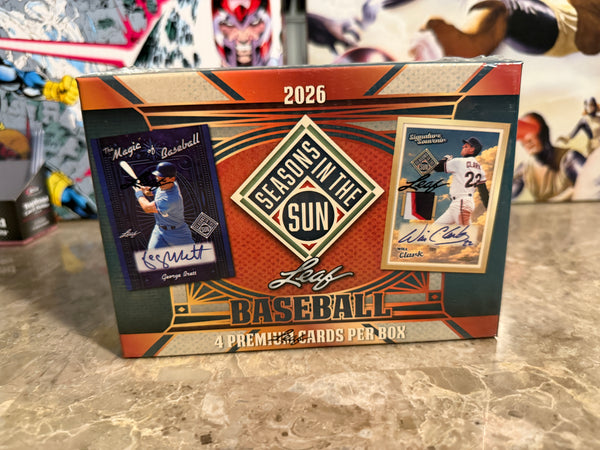 2026 Leaf Seasons In The Sun Baseball Hobby Box