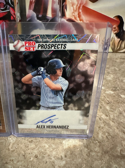 Alex Hernandez 2026 Leaf Pro Set Two-Card Prospect Lot 1/1s