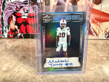 Malachi Toney 2026 Leaf Trinity Football Steel Auto Platinum 1/1