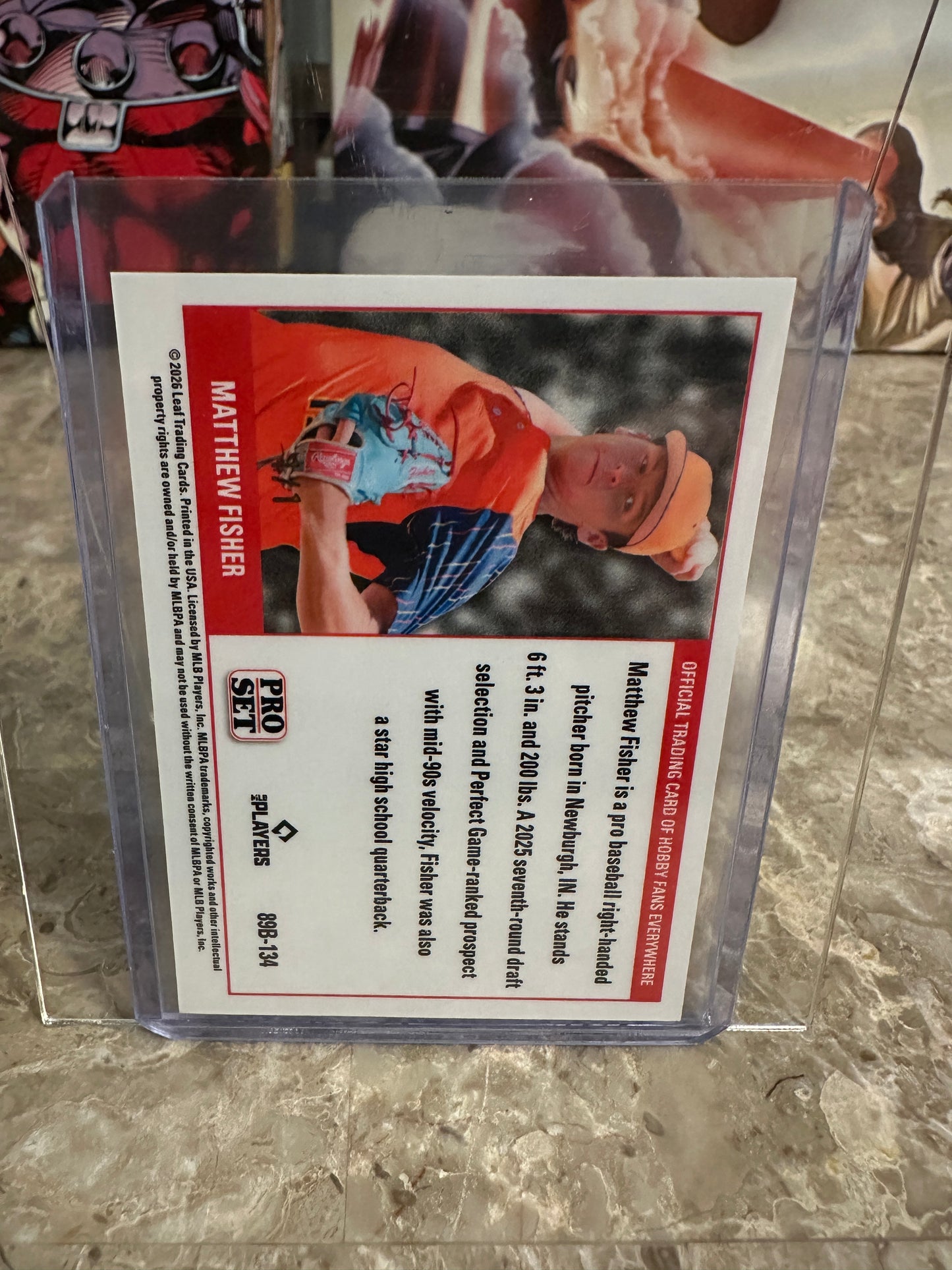 Matthew Fisher 2026 Leaf Pro Set Red White Blue Super Prismatic 1/1
