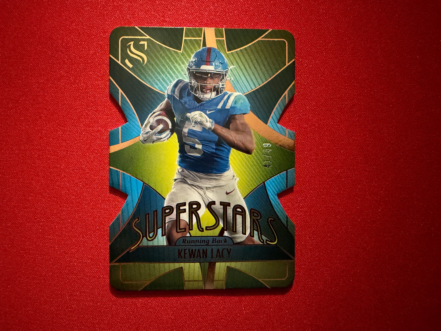 Kewan Lacy 2025 Panini Silhouette Football Superstars Die-Cut /49