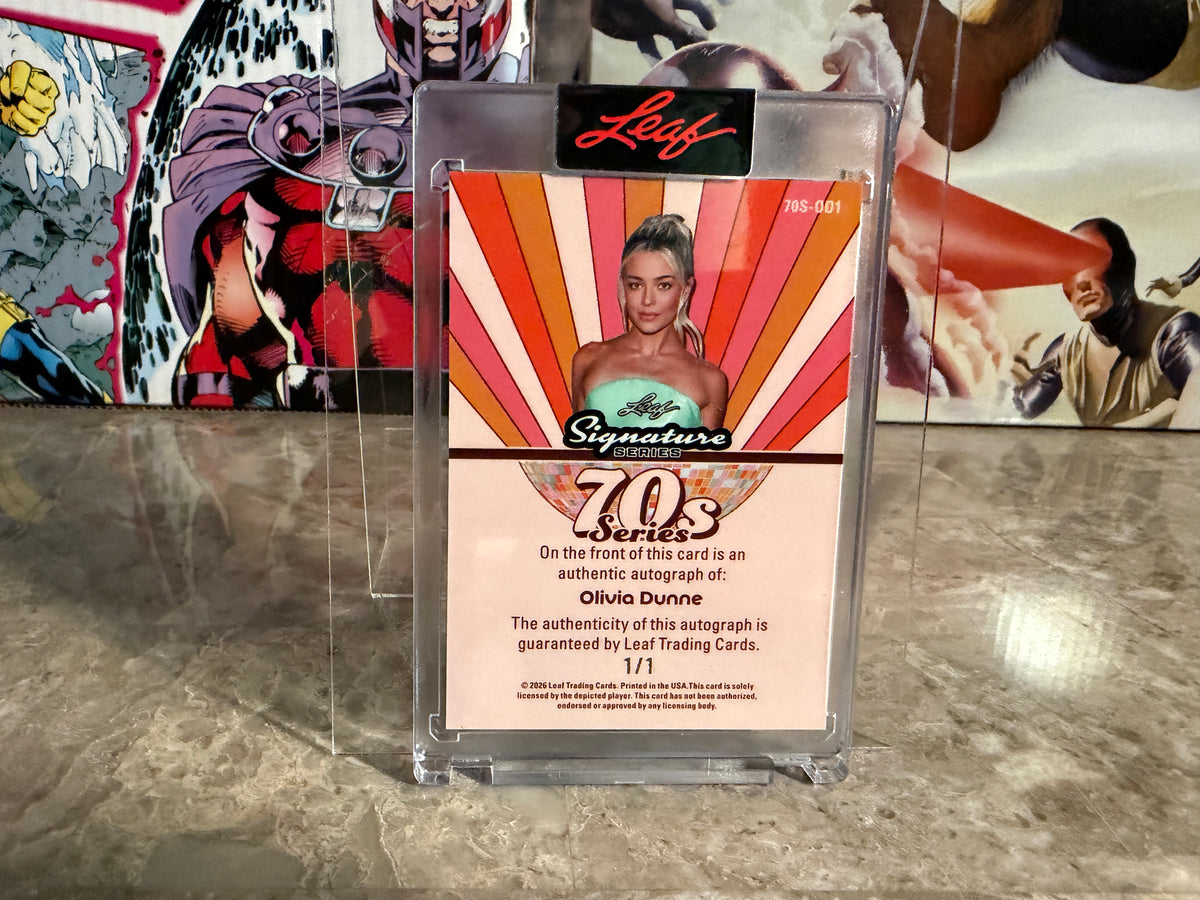 Livvy Dunne 2026 Leaf Signature Series 70s Auto Gold Super Prismatic 1/1