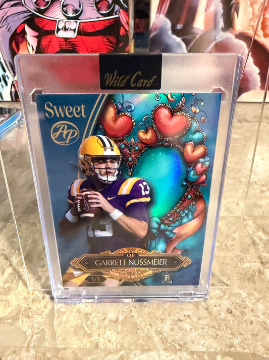 Garrett Nussmeier 2026 Wild Card Wild Art 1/1