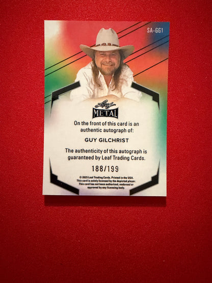 Guy Gilchrist 2026 Leaf Pop Century Inscriptions Sketch Auto Gonzo /199