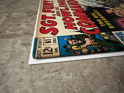 Sgt Fury #61 FN- 5.5 (Marvel Comics 1968)