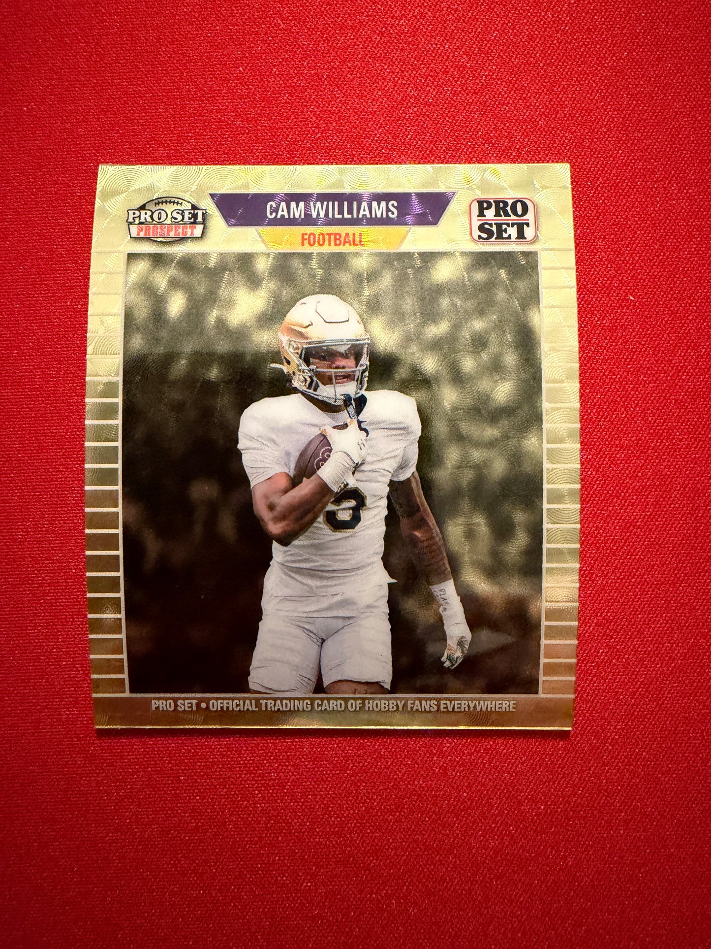 Cam Williams 2026 Leaf Pro Set Metal 1989 Mini Gold Super Prismatic 1/1