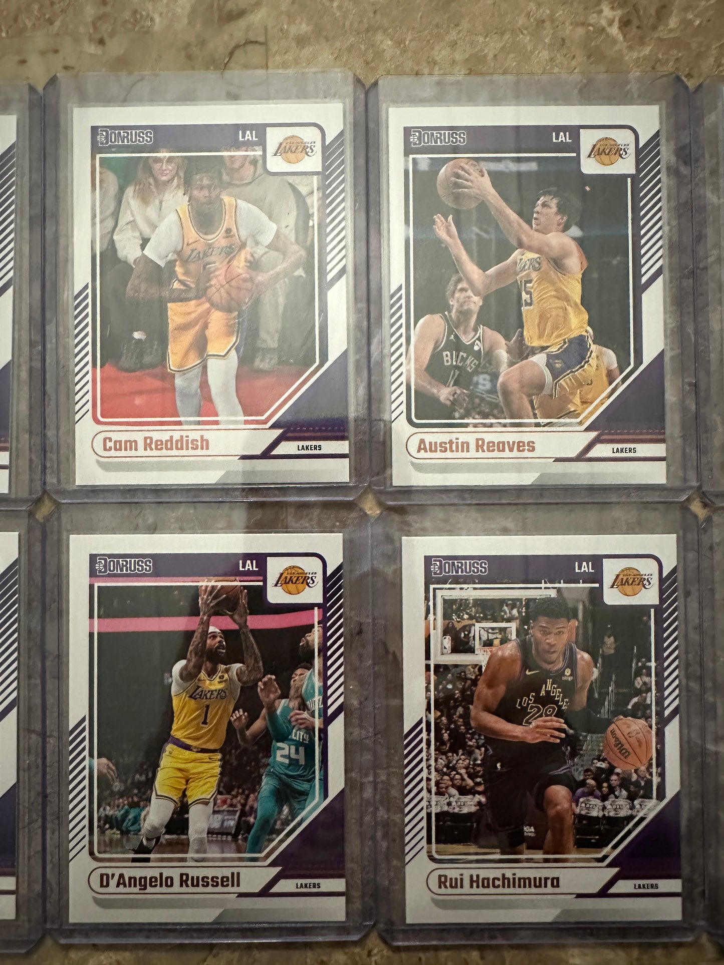 2024 Panini Donruss Basketball LA Lakers Team Set (11 cards)