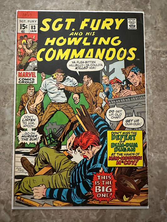 Sgt Fury #83 VG/FN 5.0 (Marvel Comics 1971)