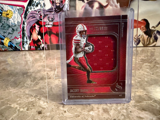 Jacoby Barney Jr. 2025 Panini Silhouette Football Silhouettes Jumbo Patch /99