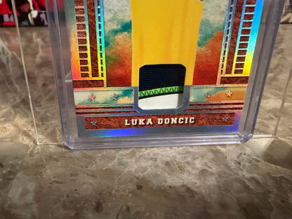 Luka Doncic 2025 Leaf Glory of the Game Basketball Game Used Patch Number /25