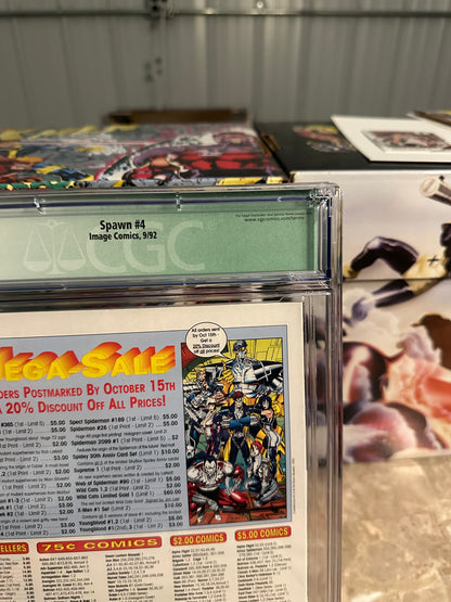 Spawn #4 CGC 9.8 Qualified (Marvel 1992) - Brand New Case