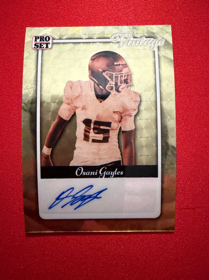 2026 Leaf Pro Set Metal Osani Gayles Vintage Auto Super Gold 1/1