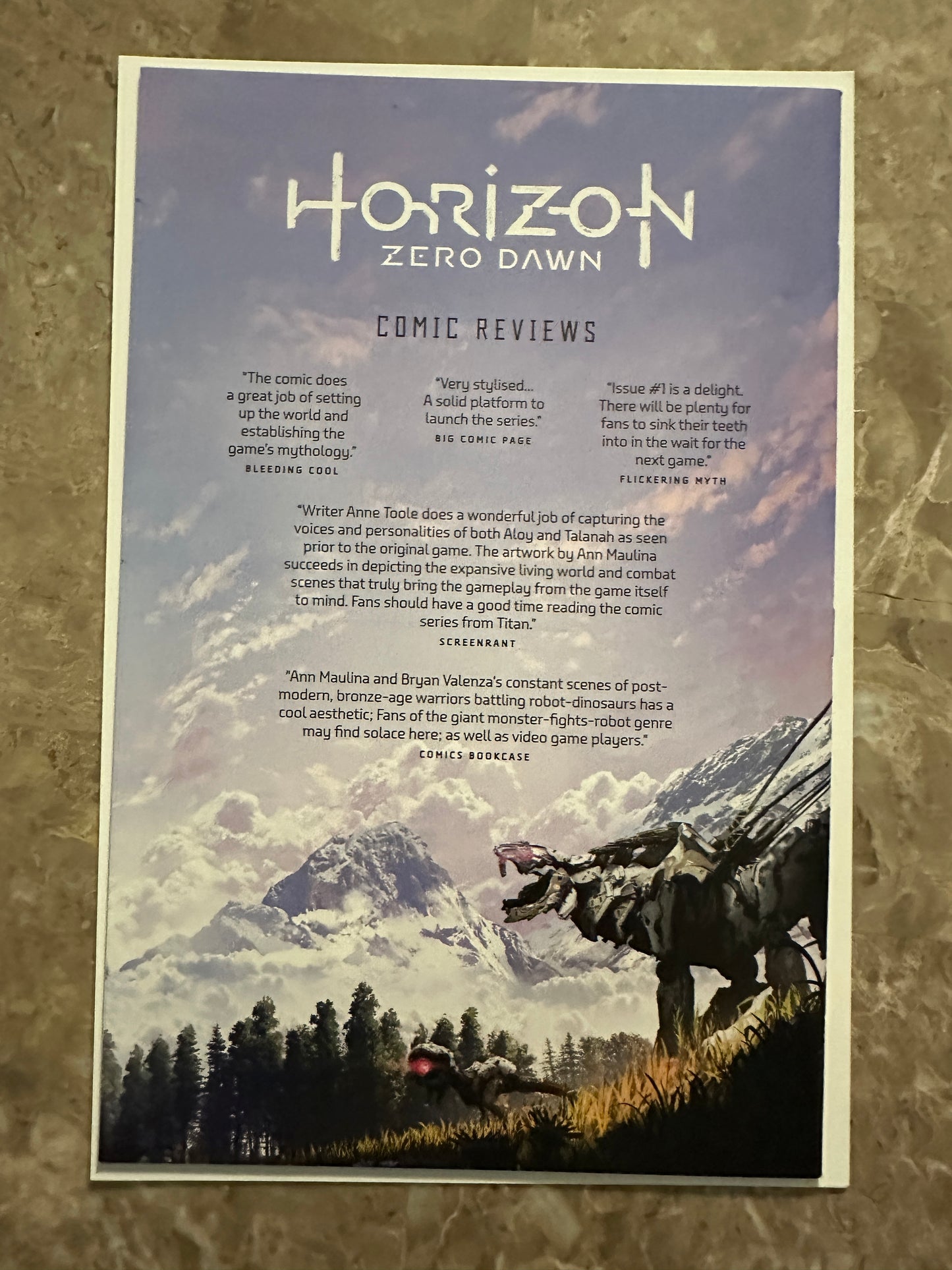 Horizon Zero Dawn #1-4 Full Set + Liberation #1 Momoko High Grade (2020 Titan)