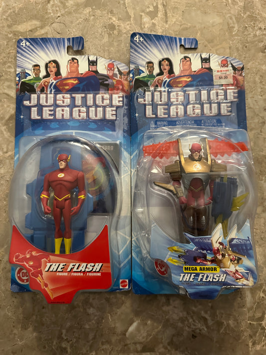 Justice League Animated Flash & Flash Mega Armor (Mattel) - New Sealed