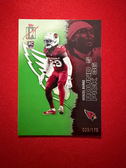 Denzel Burke 2025 Topps Signature Class Football Green /175 #165