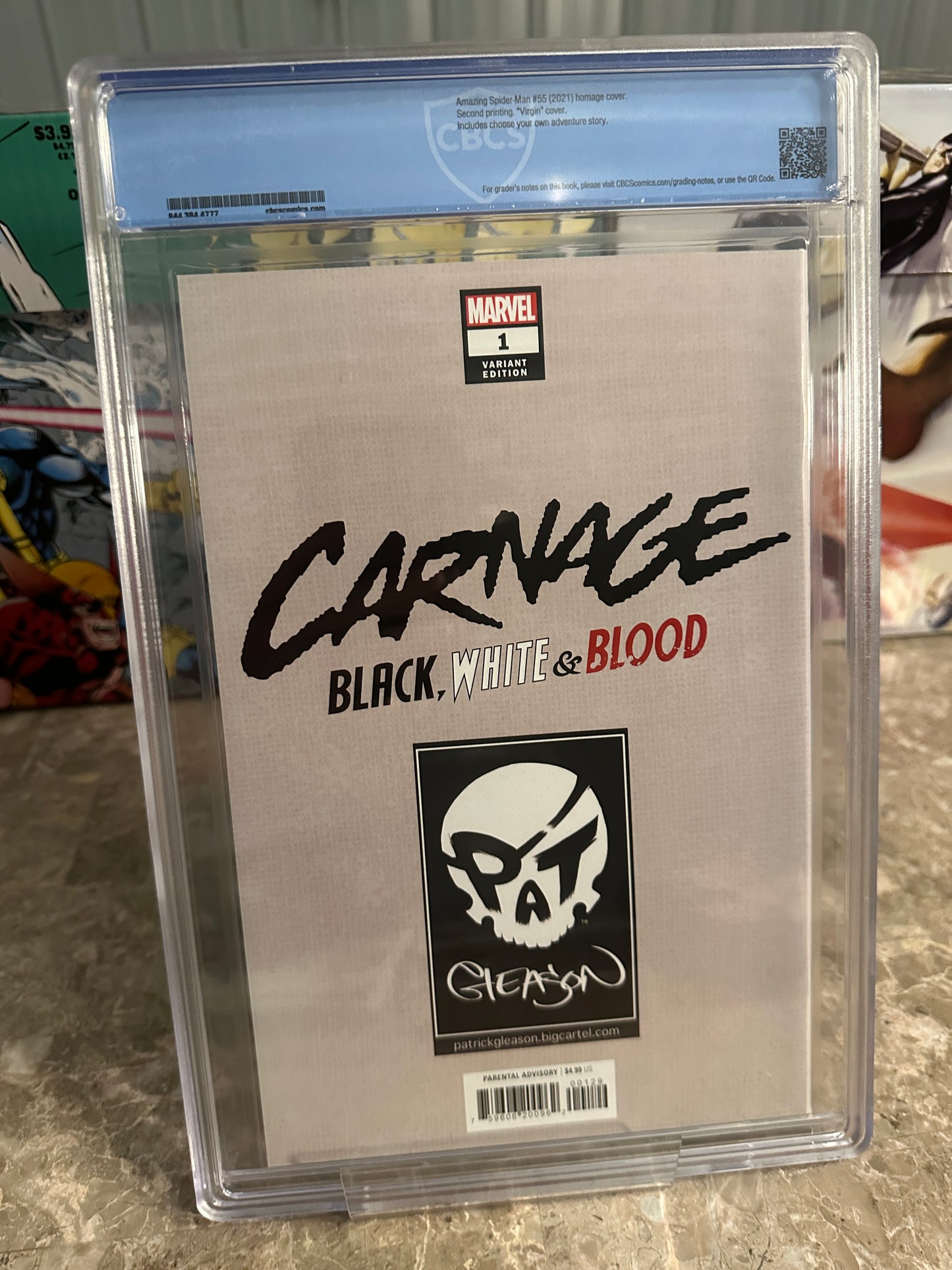 Carnage Black, White & Blood #1 Gleason Virgin CBCS 9.8 (2021 Marvel)