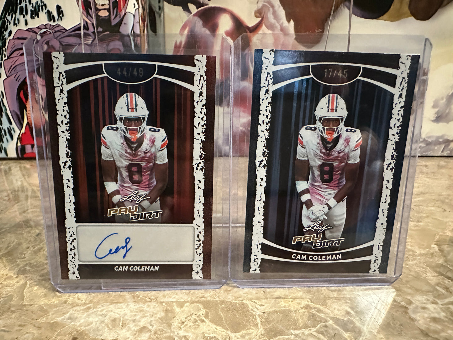Cam Coleman 2026 Leaf Paydirt Football Two-Card Short-Print Parallel Lot