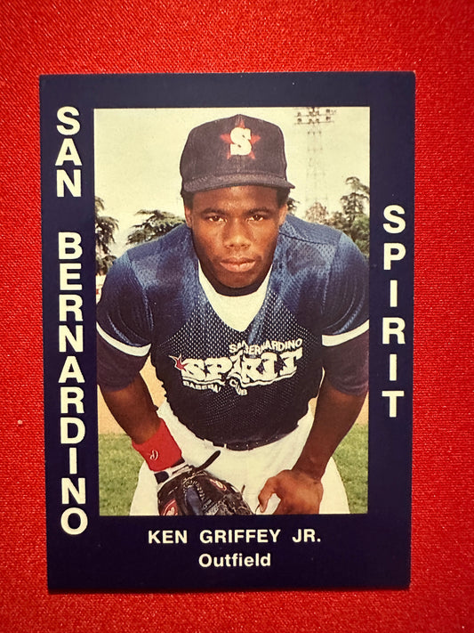 1988 Cal Cards San Bernardino Spirit #34 Ken Griffey Jr. - Sharp Centering!