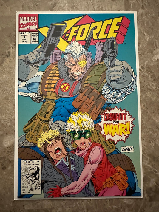 X-Force #7 NM- 9.2 (1992 Marvel)