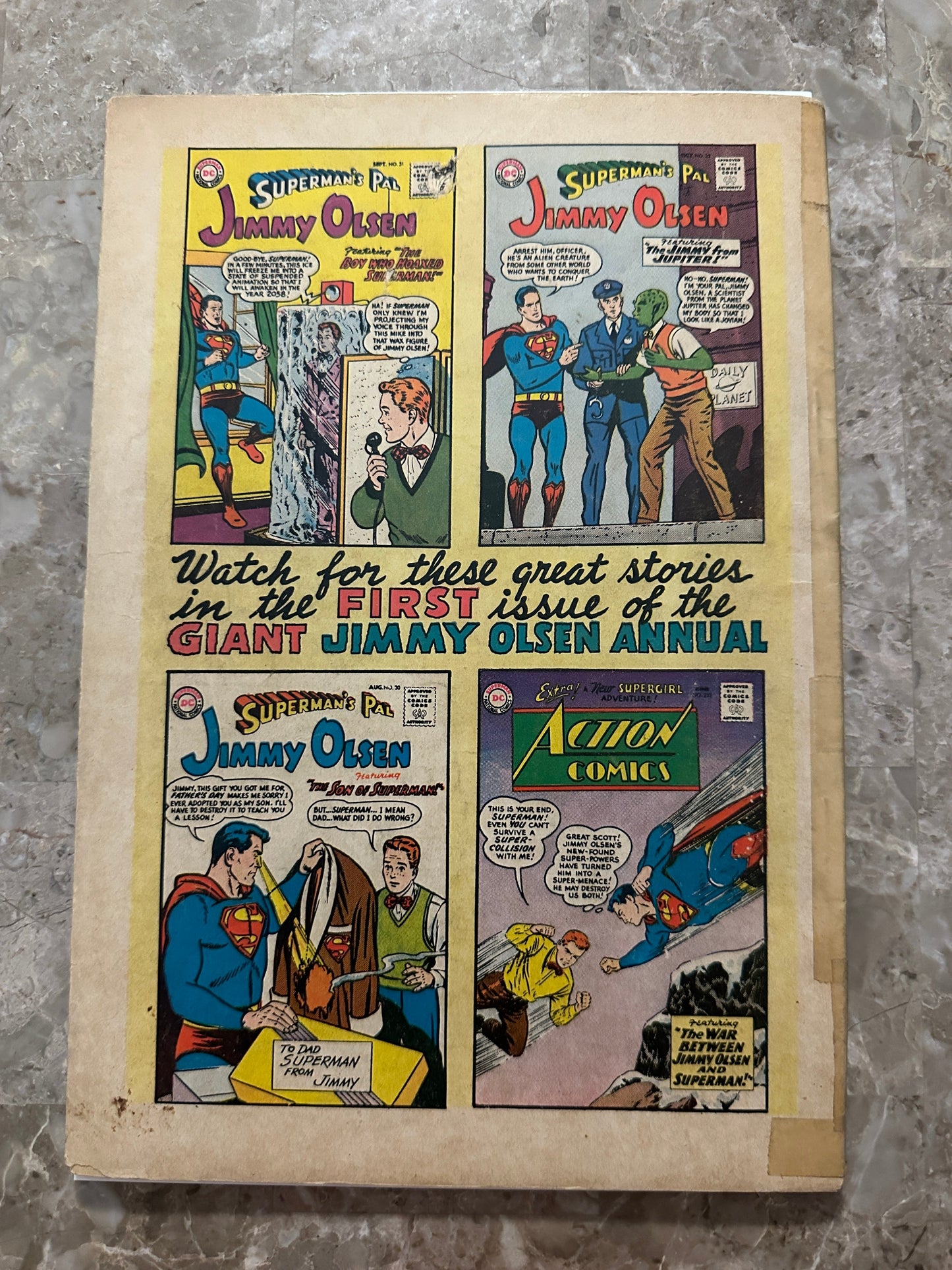 Giant Superboy Annual #1 VG- 3.5 (1964 DC)
