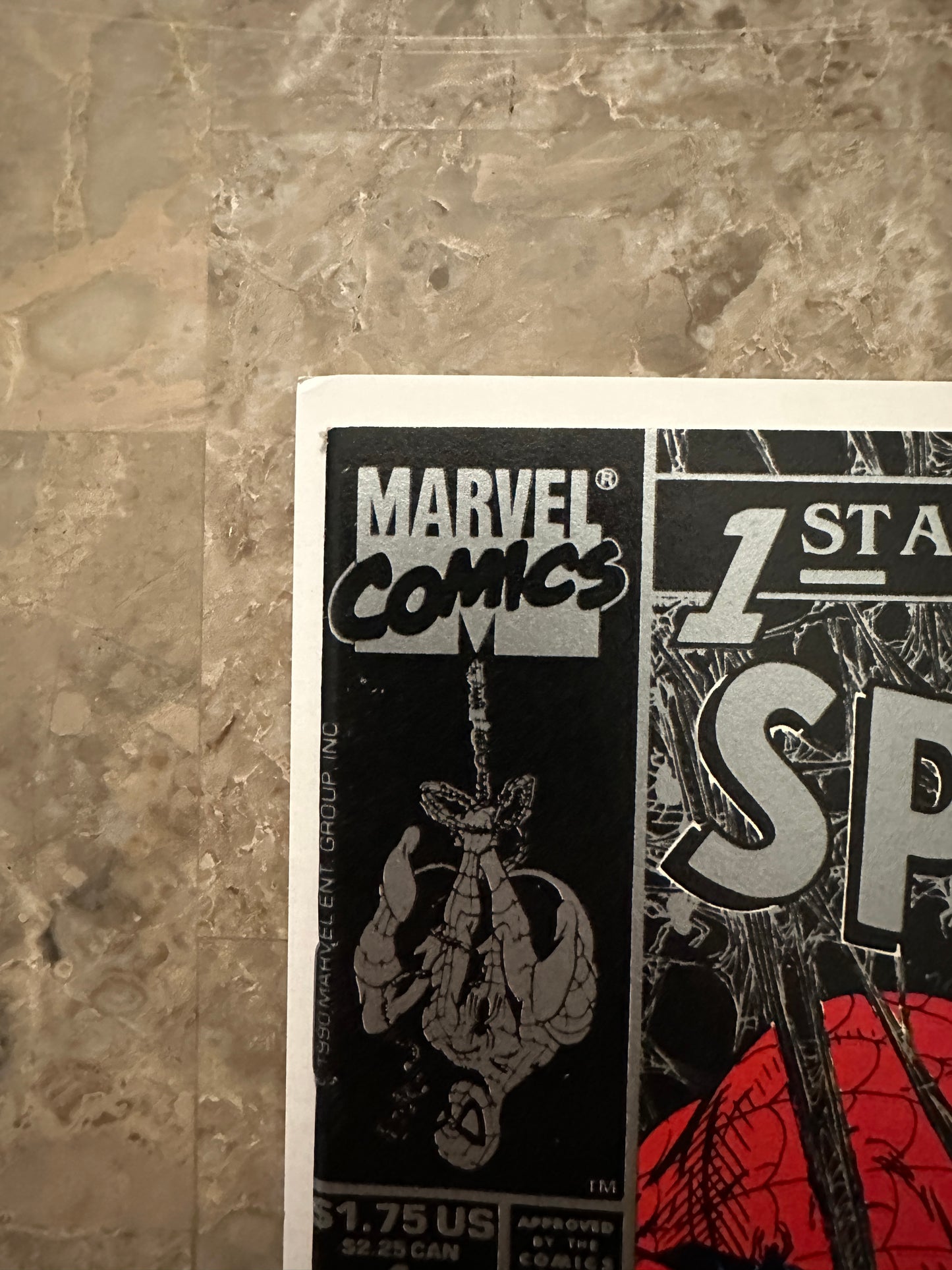 Spider-Man #1 Silver NM- 9.2-9.4 (1990 Marvel Comics)