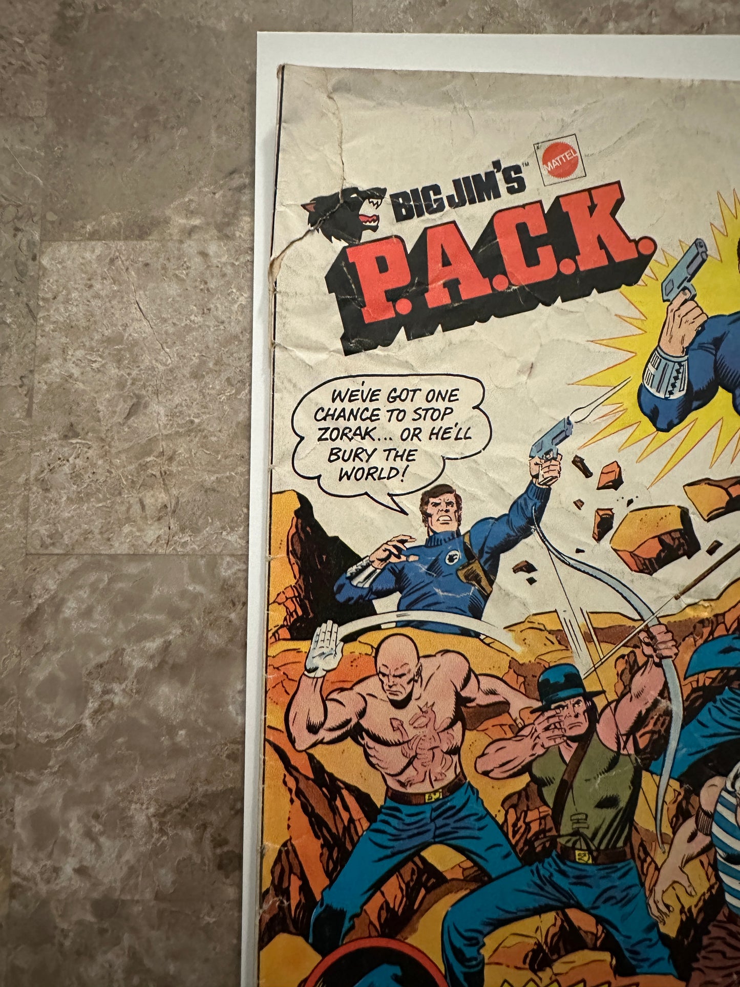 Big Jim's P.A.C.K. Comic Low Grade (Mattel 1975)
