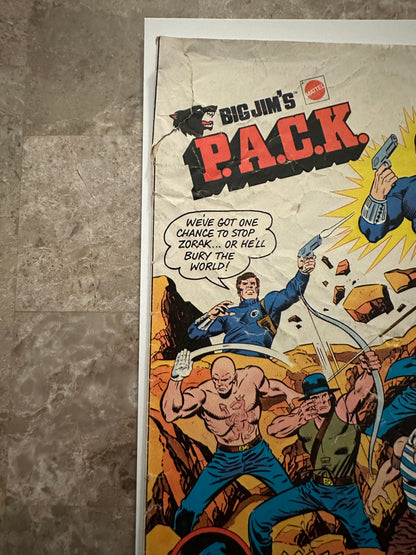 Big Jim's P.A.C.K. Comic Low Grade (Mattel 1975)