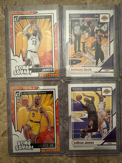 2024 Panini Donruss Basketball LA Lakers Team Set (11 cards)