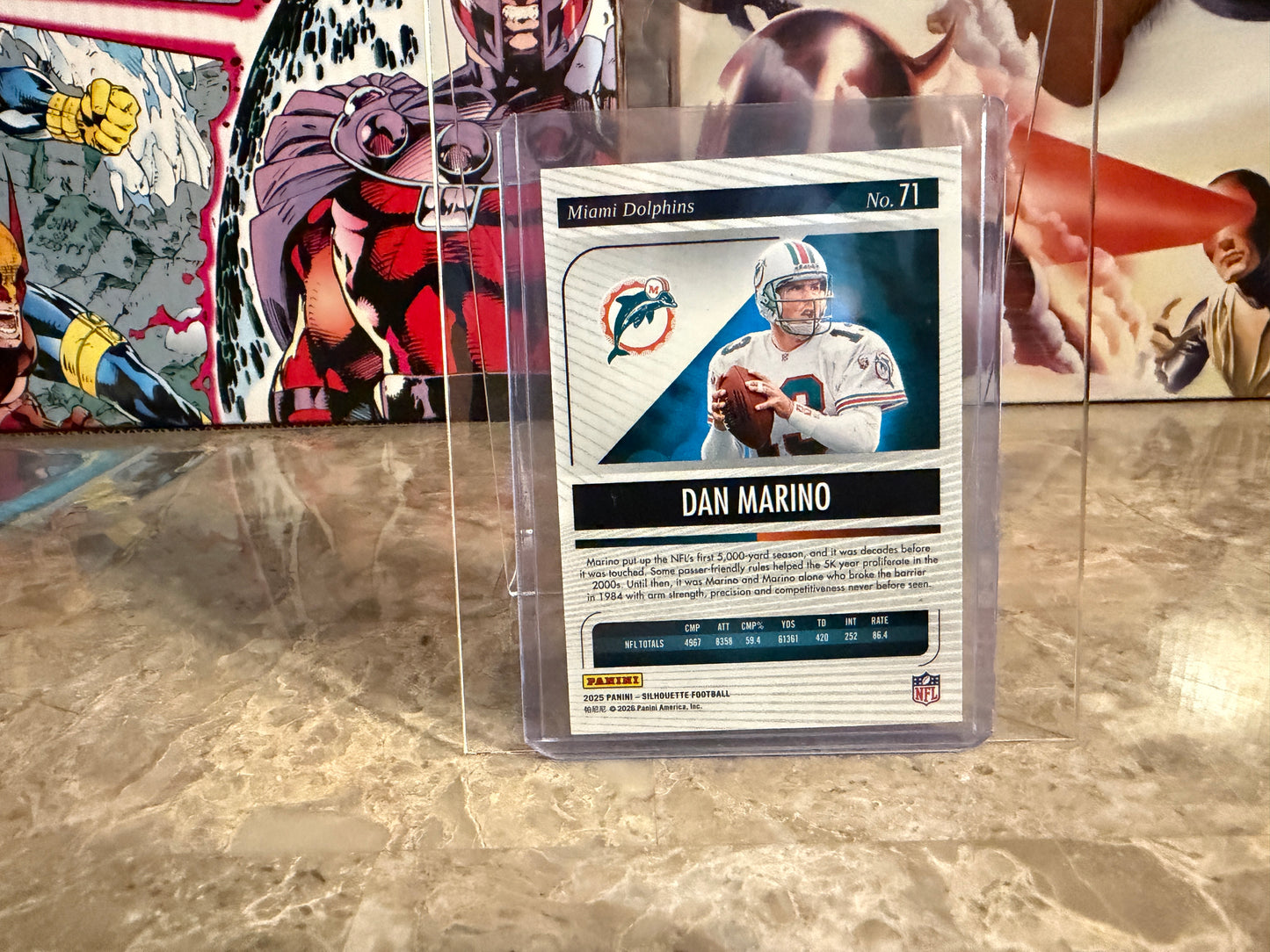 Dan Marino 2025 Panini Silhouette Football Base Purple /125 #71
