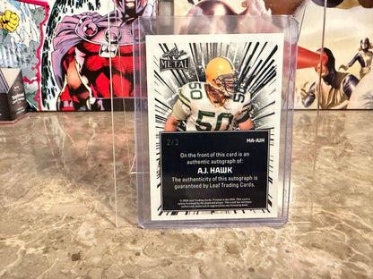 2026 Leaf Pro Set Metal AJ Hawk On-Card Auto Kaleidoscope 2/3