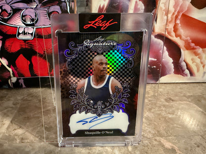 Shaquille O’Neal 2026 Leaf Signature Series Base Auto Purple 1/1