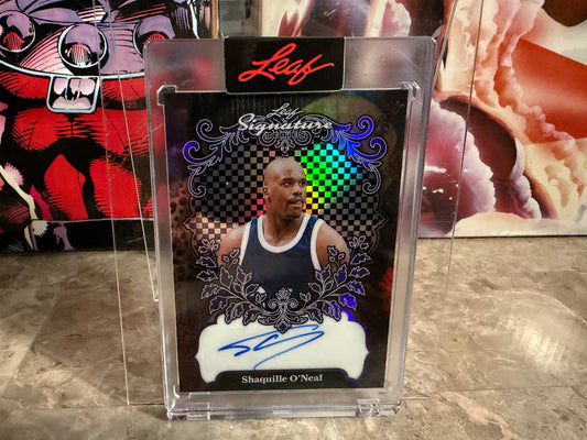 Shaquille O’Neal 2026 Leaf Signature Series Base Auto Purple 1/1