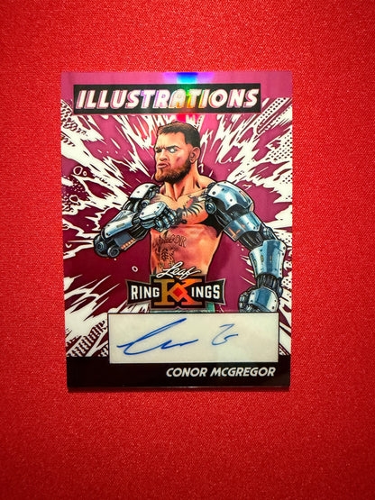 Connor McGregor 2026 Leaf Metal Ring Kings Illustrated Pink /6