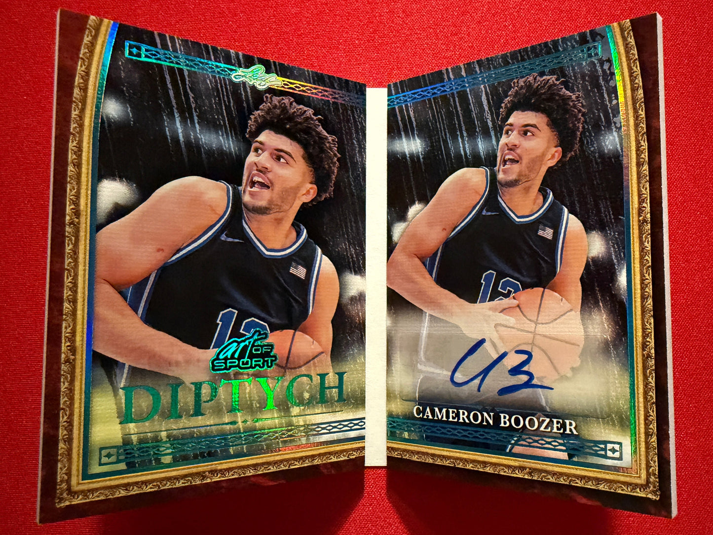 2026 Leaf Art of Sport Cameron Boozer Auto Diptych Platinum /7