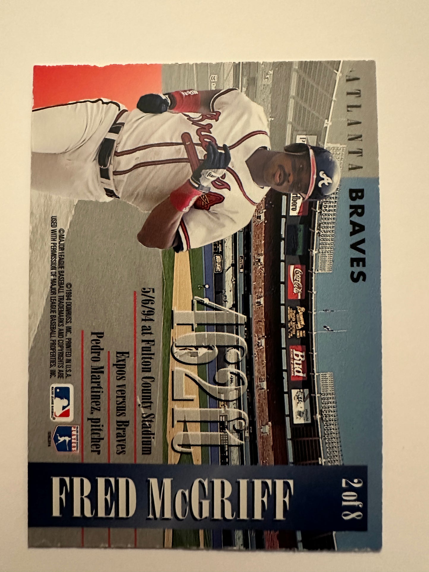 1995 Donruss Long Ball Leaders (8 card set) - Higher grade